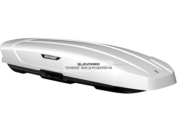 Автобокс Broomer Venture LS 450л 2130*890*360 белый глянец Fast Mount 195см