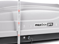 Автобокс MaxBox PRO 430 (малый) серый 136*96*42 см двустороннее открывание (багажный бокс на крышу)
