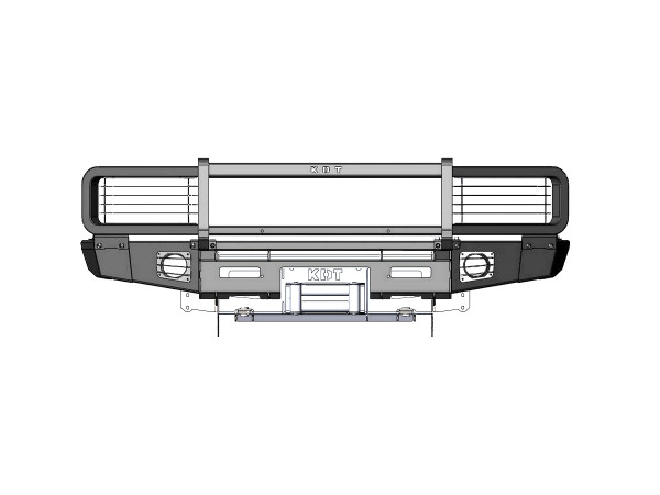 Защита передней оптики KDT для Toyota Land Cruiser 70 серии после 2007