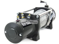 Лебедка электрическая 12V Electric Winch 12000lbs / 5443 кг IP66 стальной трос 8,5х15 (влагозащита, радиоуправление)