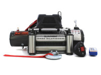 Лебедка электрическая 24V Electric Winch 12000lbs / 5443 кг стальной трос 9.1*20 (влагозащита, радиоуправление)