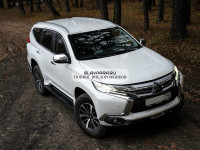 Пороги РИФ силовые Mitsubishi Pajero Sport III 2015-2020