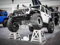 Силовой бампер передний RIVAL алюминиевый короткий для Jeep Wrangler JK, JL 2007+ (без ПТФ) 2D.2702.2-NL