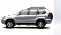 Багажник экспедиционный аэродинамический алюминиевый KDT для Toyota Land Cruiser Prado 120