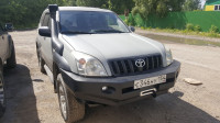 Бампер передний силовой Вездеходофф для Toyota Prado 120 c площадкой под лебедку и фарами